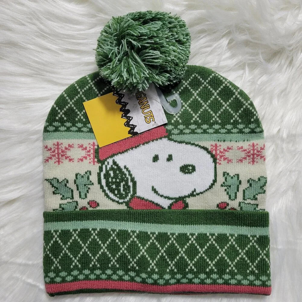 Peanuts Snoopy PomPom Beanie Winter Hat